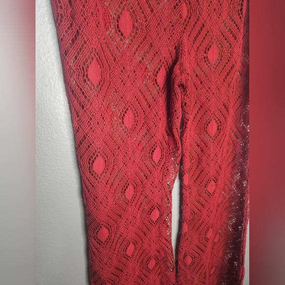 Urban outfitters Tasha Sheer Lace Flare Pants - Picture 4 of 10